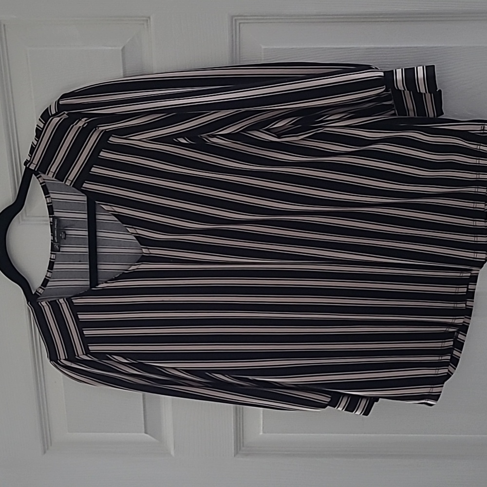 Adrianna Papell Striped Top Medium